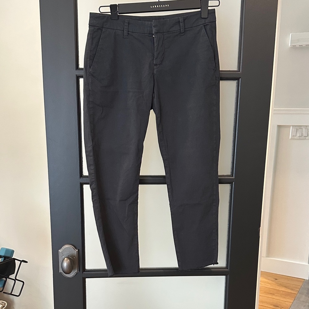 Black casual chinos